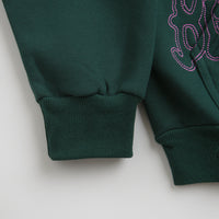 Butter Goods Tour Zip-Thru Hoodie in Dark Green thumbnail
