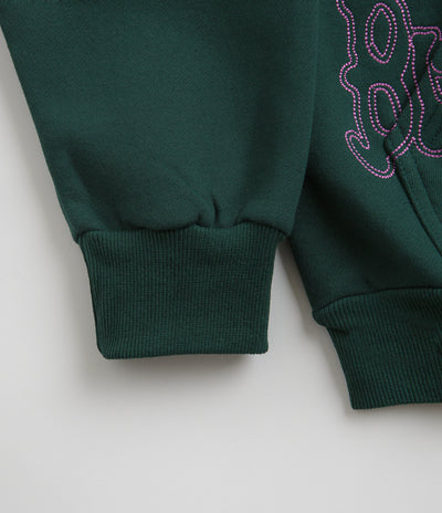 Butter Goods Tour Zip-Thru Hoodie in Dark Green