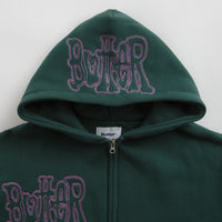 Butter Goods Tour Zip-Thru Hoodie in Dark Green thumbnail