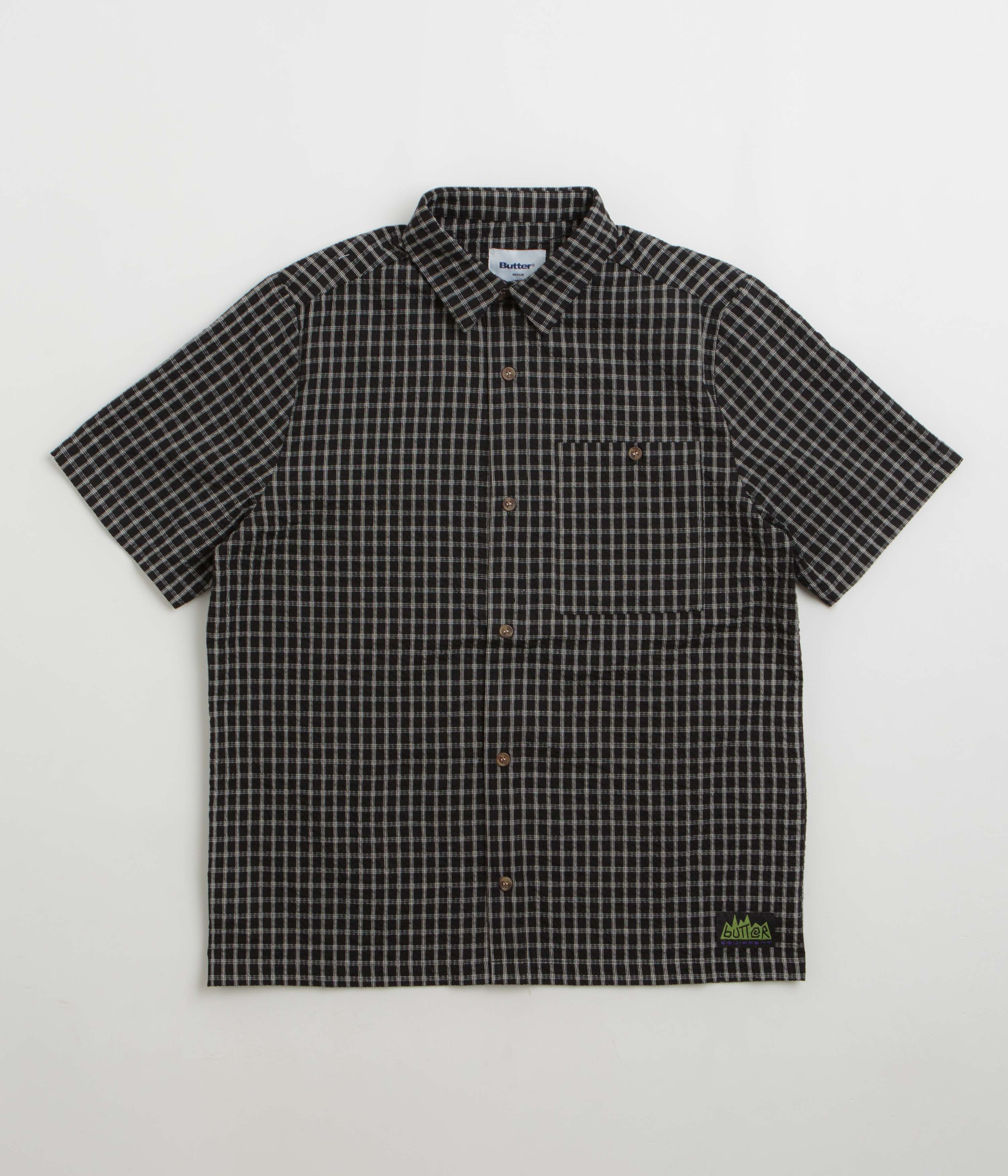Butter Goods Trail Short Sleeve Shirt in Black