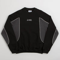Butter Goods Tread Crewneck Sweatshirt in Black and Charcoal thumbnail