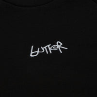 Butter Goods Tread Crewneck Sweatshirt in Black and Charcoal thumbnail