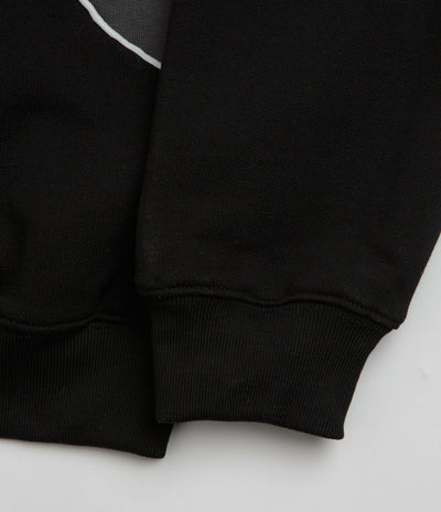 Butter Goods Tread Crewneck Sweatshirt in Black and Charcoal