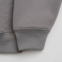 Butter Goods Tread Crewneck Sweatshirt in Concrete and Moss thumbnail