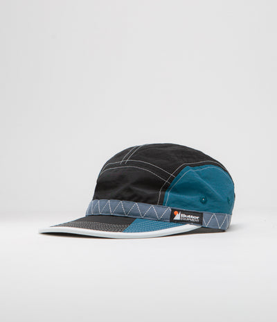 Butter Goods Valley 5 Panel Cap in Black and Navy