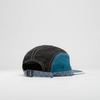 Butter Goods Valley 5 Panel Cap in Black and Navy thumbnail