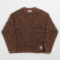 Butter Goods Waffle Long Sleeve T-Shirt in Leopard thumbnail