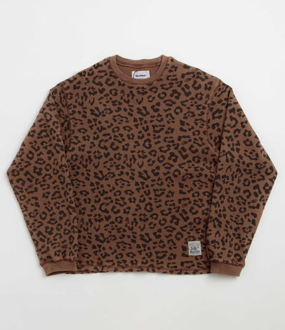 Butter Goods Waffle Long Sleeve T-Shirt in Leopard