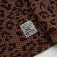 Butter Goods Waffle Long Sleeve T-Shirt in Leopard thumbnail