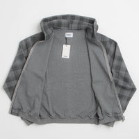 Butter Goods Waffle Zip-Thru Hoodie - Grey Plaid thumbnail