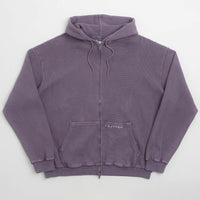 Butter Goods Waffle Zip-Thru Hoodie - Urchin Overdye thumbnail