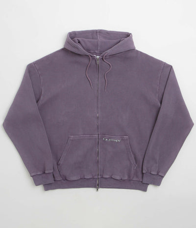 Butter Goods Waffle Zip-Thru Hoodie - Urchin Overdye
