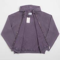 Butter Goods Waffle Zip-Thru Hoodie - Urchin Overdye thumbnail