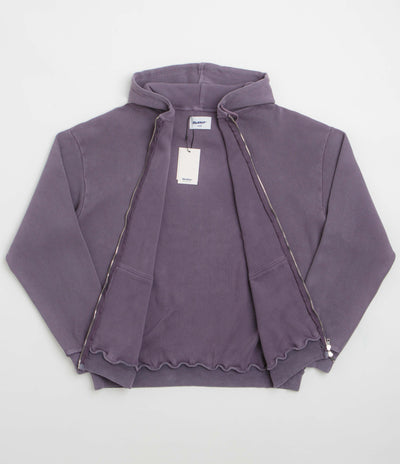 Butter Goods Waffle Zip-Thru Hoodie - Urchin Overdye