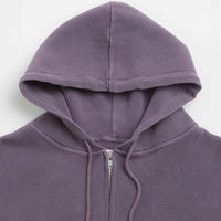 Butter Goods Waffle Zip-Thru Hoodie - Urchin Overdye thumbnail