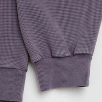 Butter Goods Waffle Zip-Thru Hoodie - Urchin Overdye thumbnail