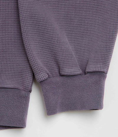 Butter Goods Waffle Zip-Thru Hoodie - Urchin Overdye