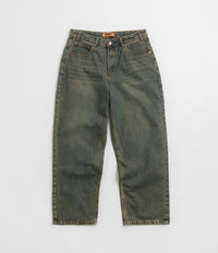 Butter Goods Warped Jeans in Dirty Wash Indigo