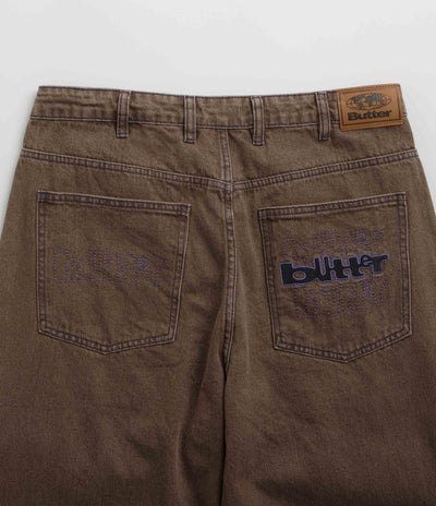 Butter Goods Warped Jeans - Washed Brown