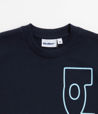 Butter Goods Warped T-Shirt - Navy