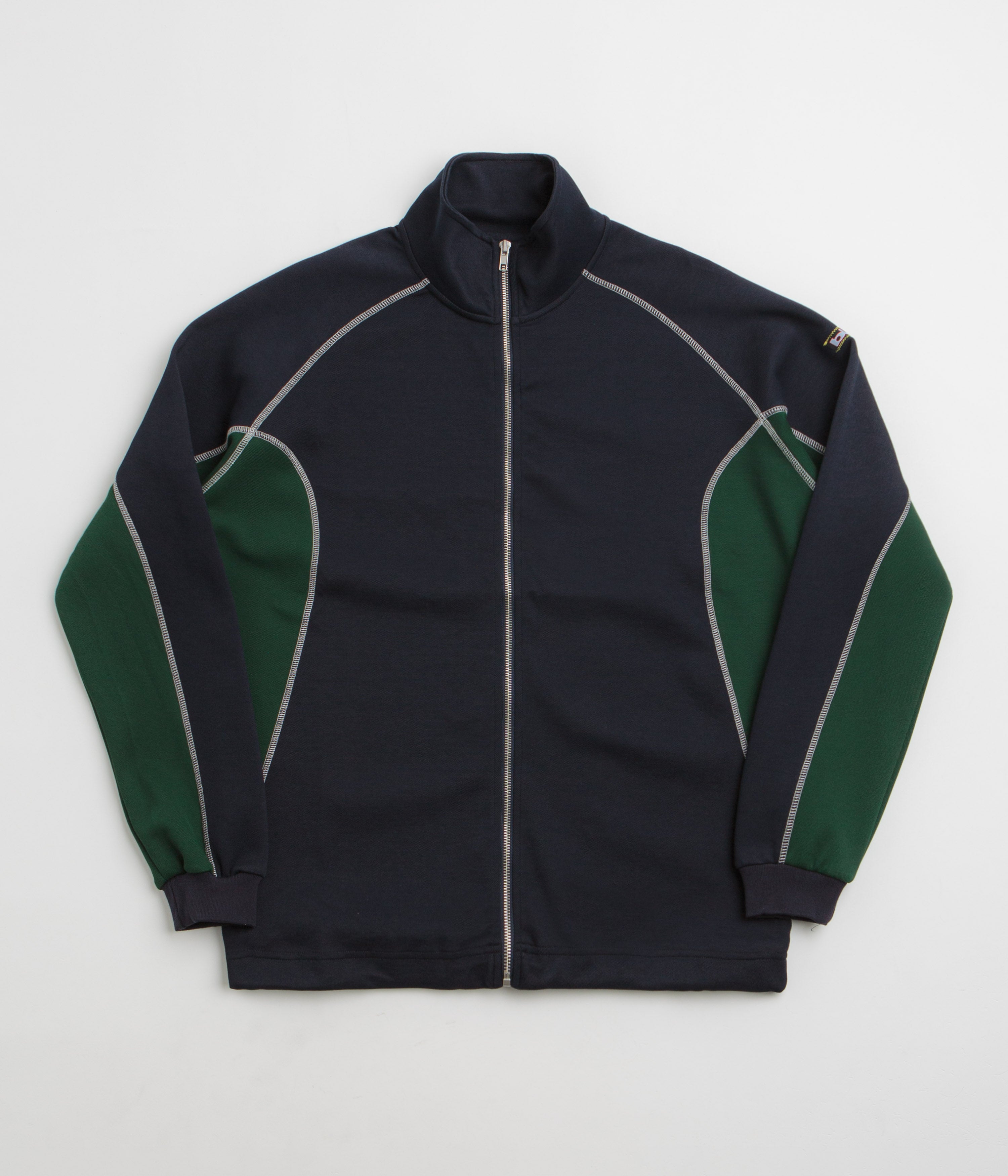 Butter Goods Warped Track Jacket in Navy
