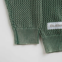 Butter Goods Washed Knitted Sweatshirt in Washed Army thumbnail