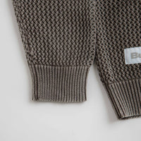 Butter Goods Washed Knitted Sweatshirt in Washed Brown thumbnail
