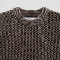 Butter Goods Washed Knitted Sweatshirt - Washed Brown thumbnail