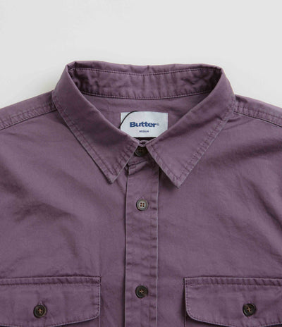 Butter Goods Washed Pocket Shirt - Eggplant