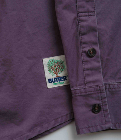 Butter Goods Washed Pocket Shirt - Eggplant