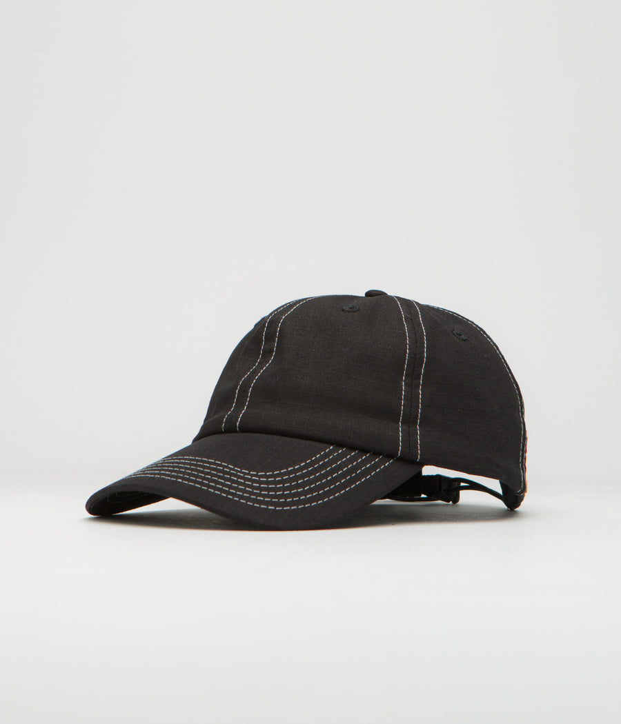 Butter Goods Washed Ripstop Cap - Black
