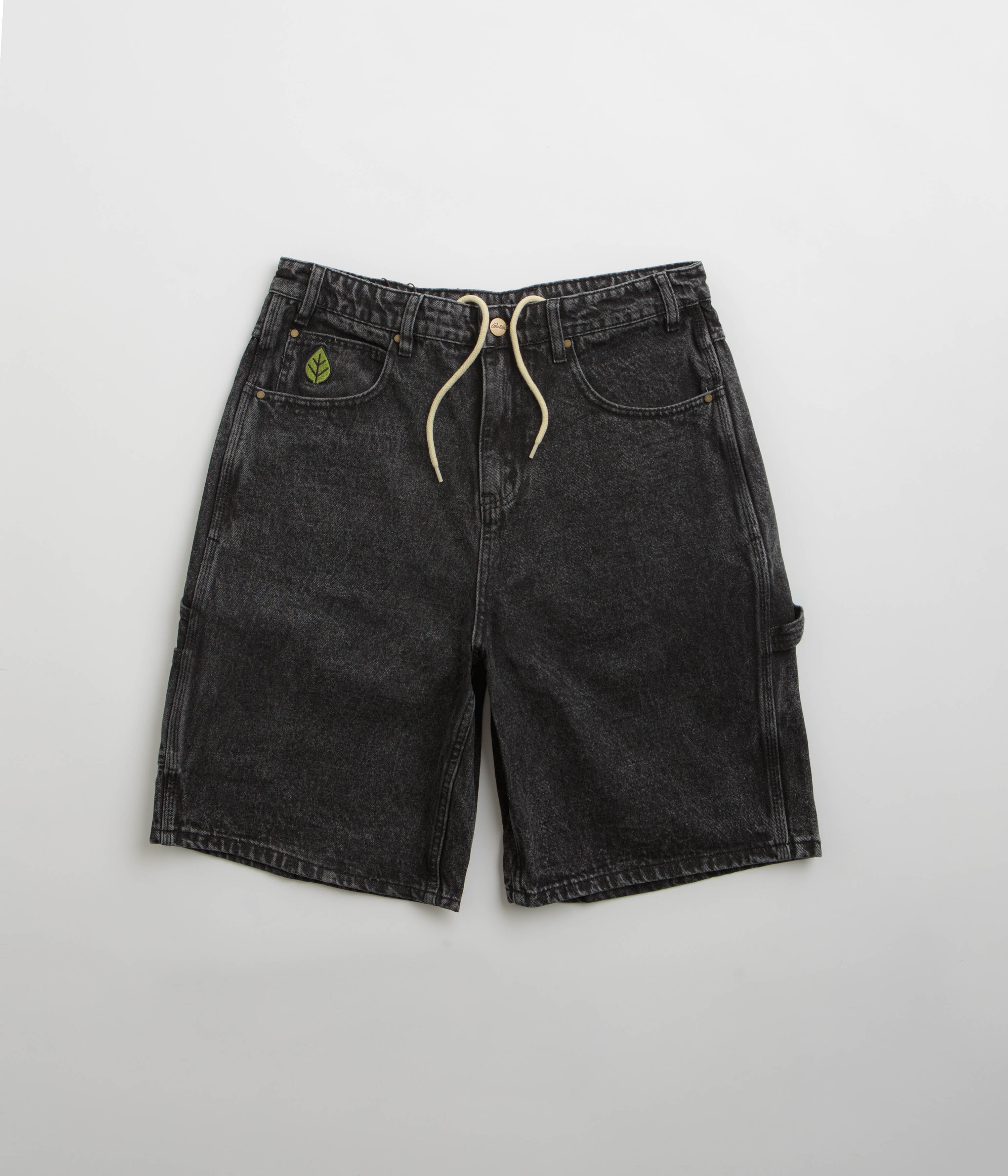 Butter Goods Weathergear Denim Shorts in Faded Black