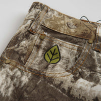 Butter Goods Weathergear Heavyweight Denim Shorts in Forest Camo thumbnail