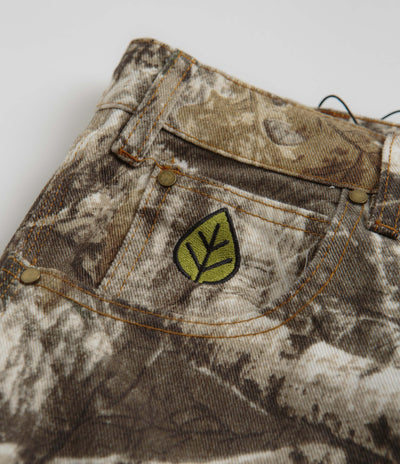 Butter Goods Weathergear Heavyweight Denim Shorts in Forest Camo