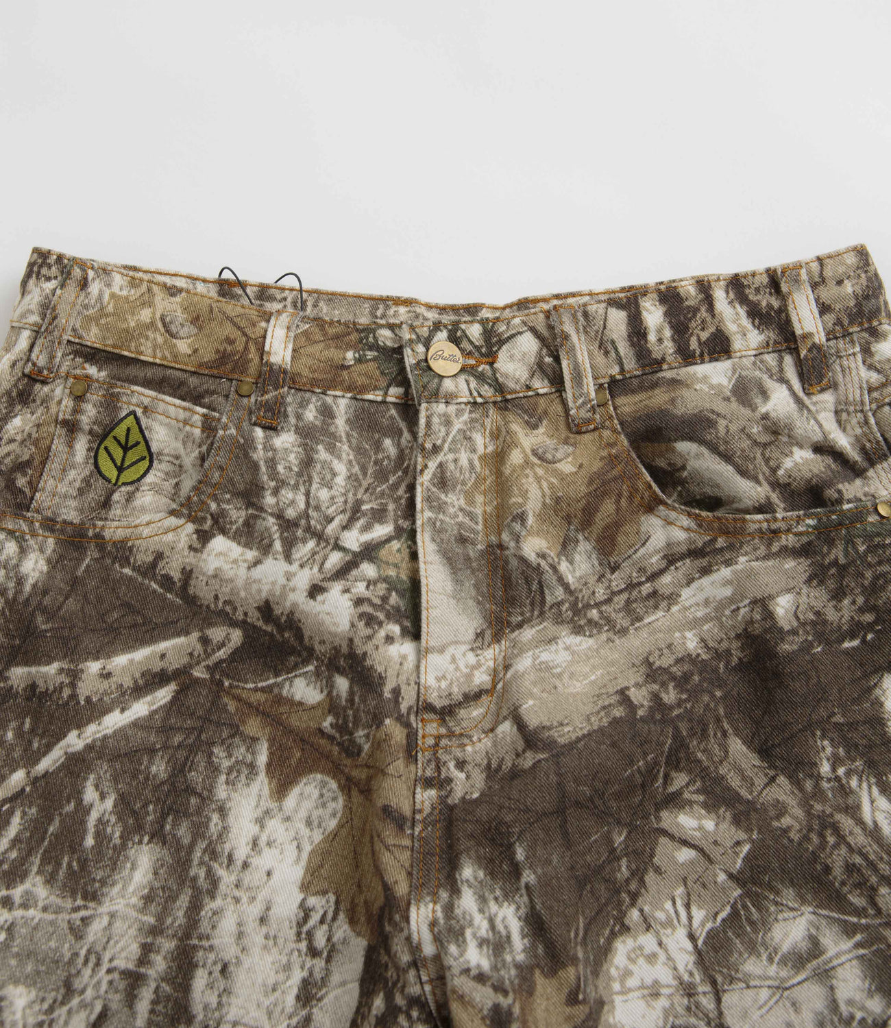 Butter Goods Weathergear Heavyweight Denim Shorts - Forest Camo | Flatspot