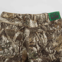 Butter Goods Weathergear Heavyweight Denim Shorts in Forest Camo thumbnail