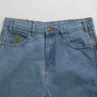 Butter Goods Weathergear Heavyweight Denim Shorts in Washed Indigo thumbnail
