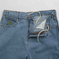 Butter Goods Weathergear Heavyweight Denim Shorts in Washed Indigo thumbnail