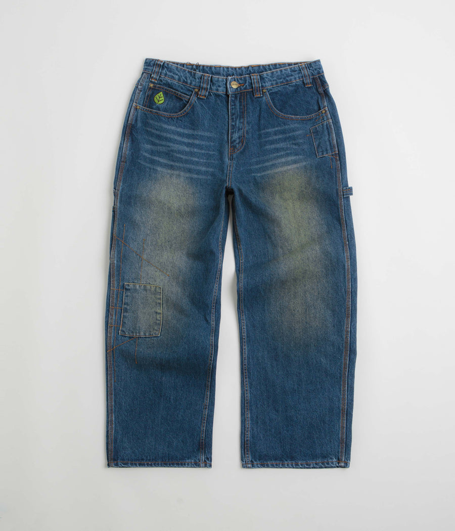 Butter Goods Weathergear Jeans in Repaired Indigo