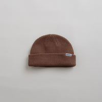 Butter Goods Wharfie Beanie in Brown and White thumbnail