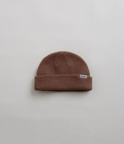 Butter Goods Wharfie Beanie in Brown and White