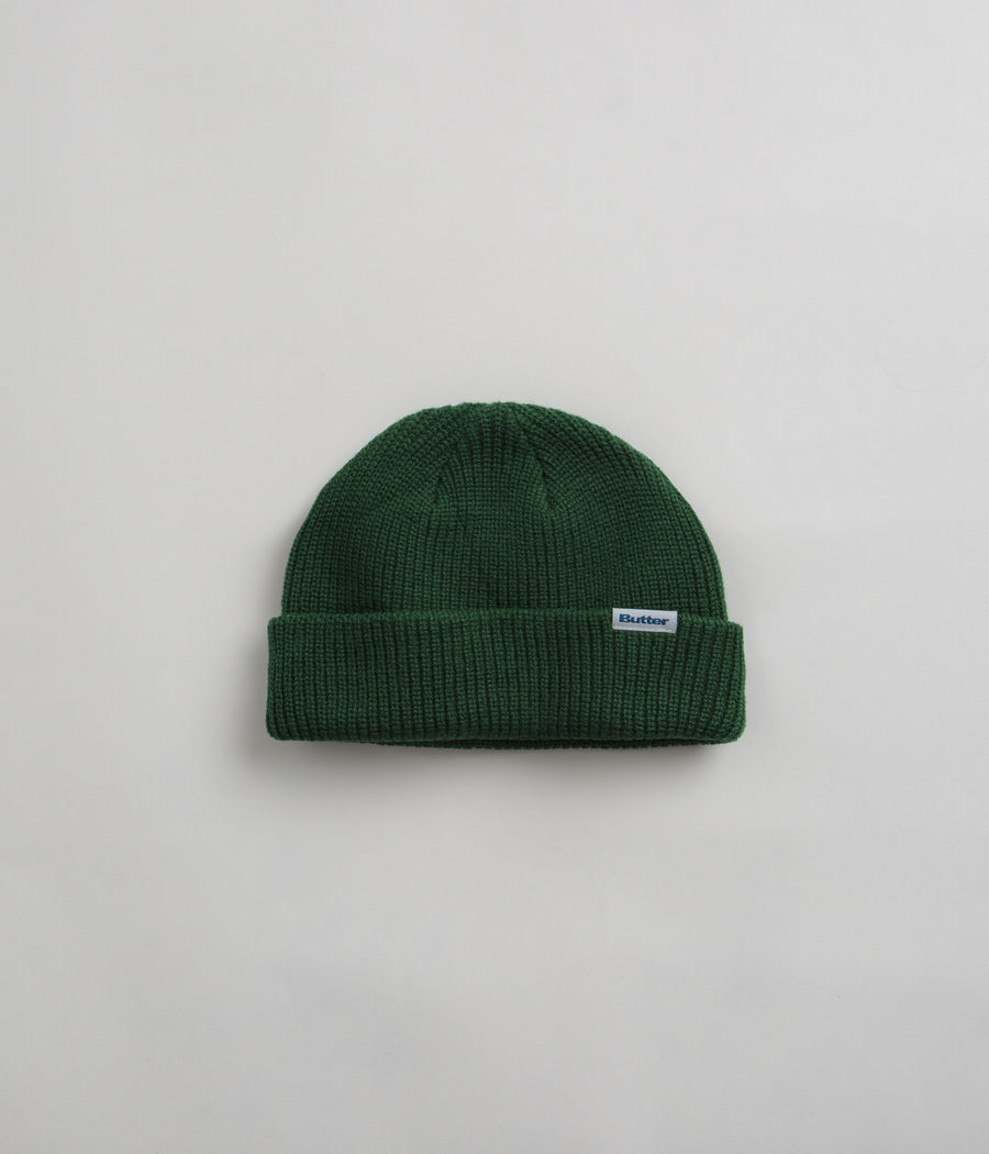 Butter Goods Wilson Cuff Beanie - Forest / White