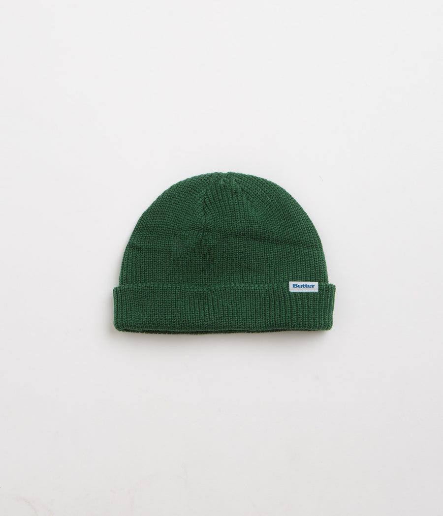 Butter Goods Wharfie Beanie - Forest / White