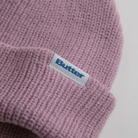 Butter Goods Wharfie Beanie - Mauve / White thumbnail