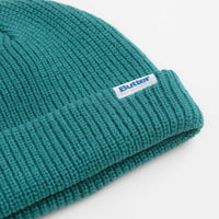 Butter Goods Wharfie Beanie - Teal / White thumbnail