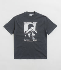 Butter Goods Who Knows T-Shirt in Charcoal
