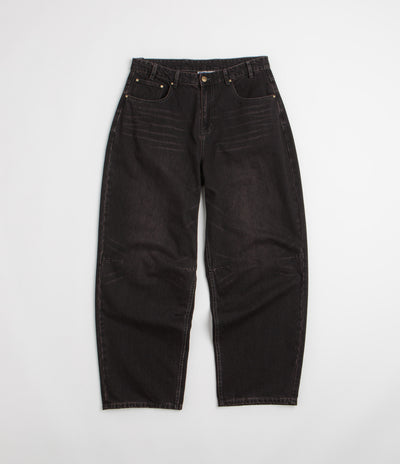 Butter Goods Wide Cut Jeans in Tinted Black