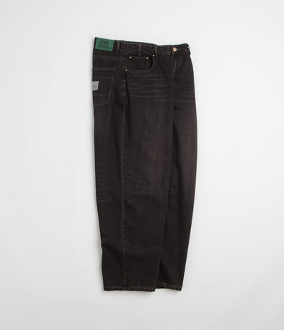 Butter Goods Wide Cut Jeans in Tinted Black