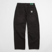 Butter Goods Wide Cut Jeans in Tinted Black thumbnail