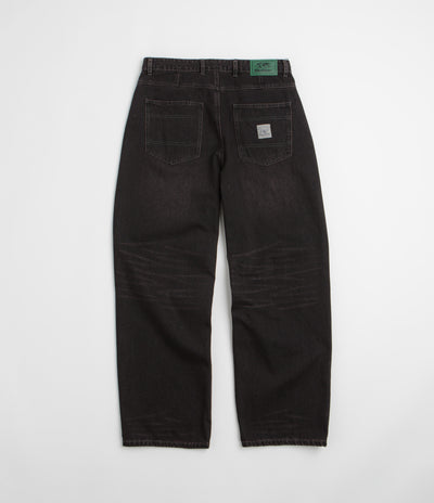 Butter Goods Wide Cut Jeans in Tinted Black